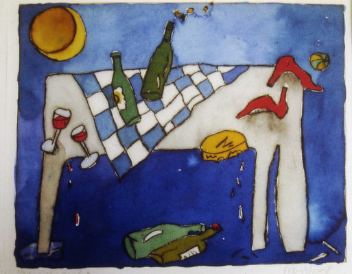 vrouw liggend, gasbeton