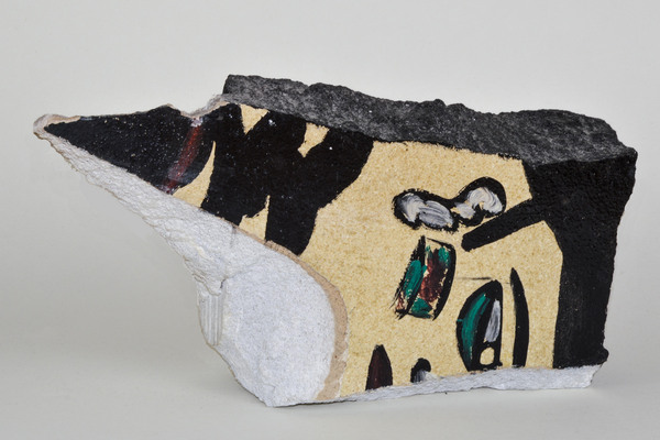 man liggend, gasbeton