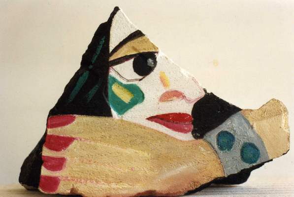 Vrouw hand, gasbeton